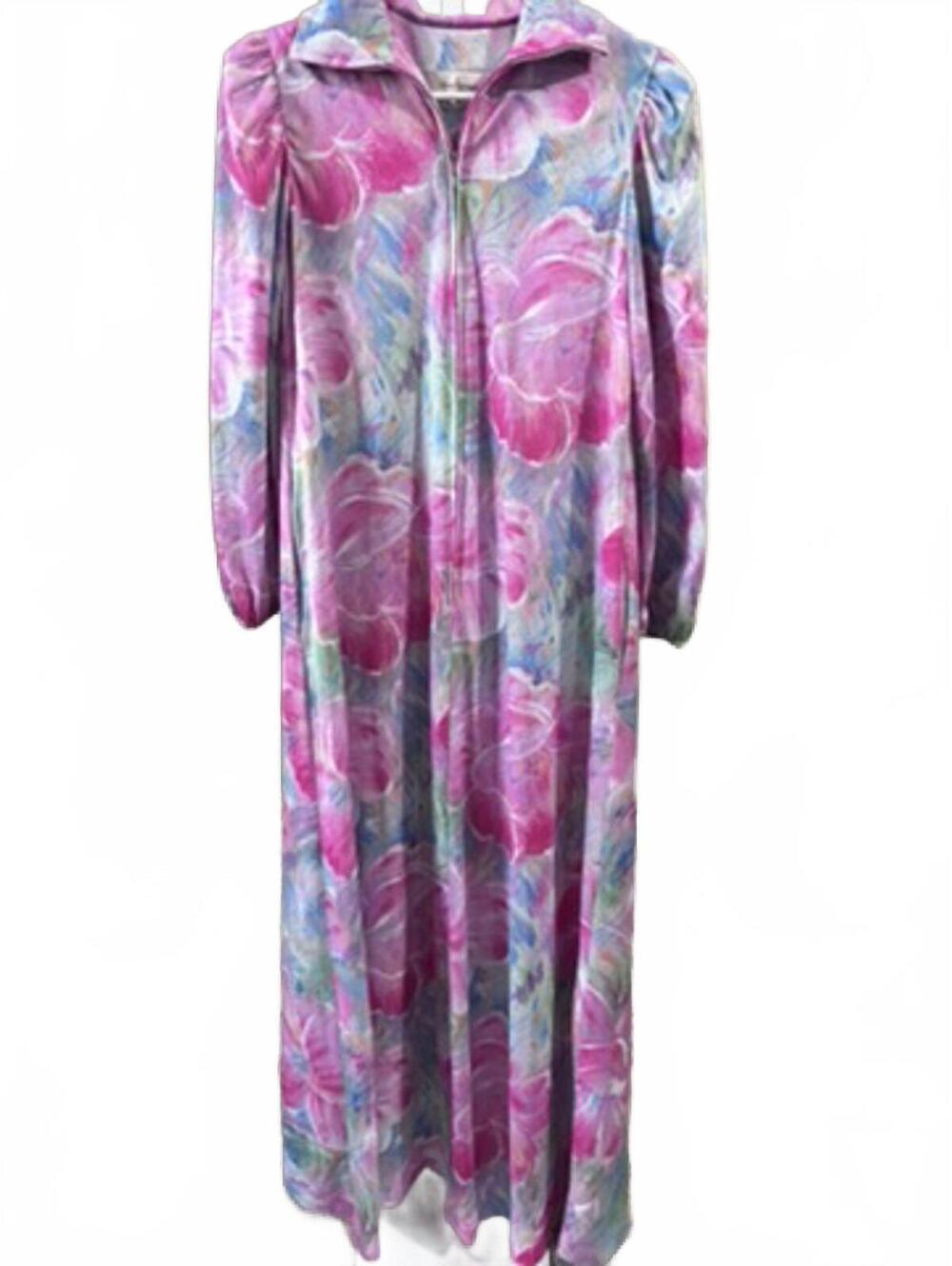Vintage David Brown Boutique Floral Maxi Dress Made in USA
